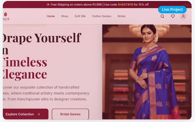 Shastik Fashion - E-Commerce / Textile